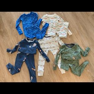 Size 4, toddler boy pajama bundle